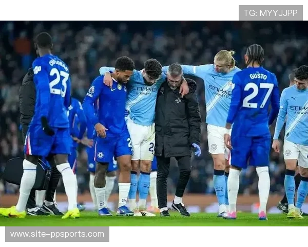曼城对阵切尔西一役,格瓦迪奥尔拼抢中重伤离场